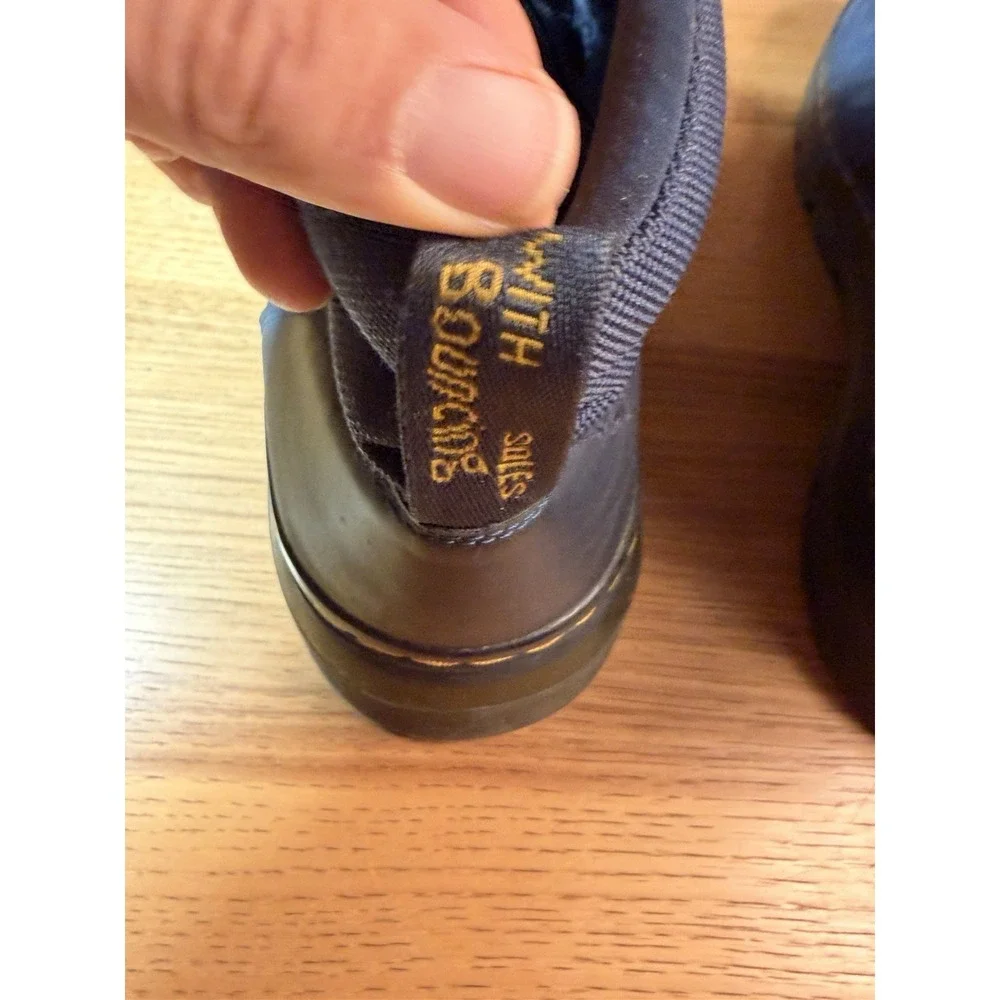 Dr. Martens Bonny Chukka Blue Boot w/ Yellow Stitching Size 12 Men's Pre-owned